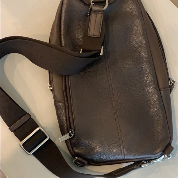 coach single strap backpack